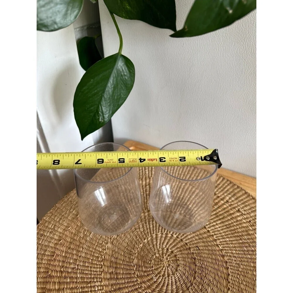two Hard Plastic Drinking cups